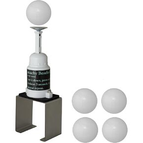 Baseball Training Tee Popper, Baseball Practice Equipment, Hitting Tee for Perfect Swings, Batting Machine for Practicing Hitting Without a Pitcher(Not for Real Baseballs 5 Plastic Balls Included)