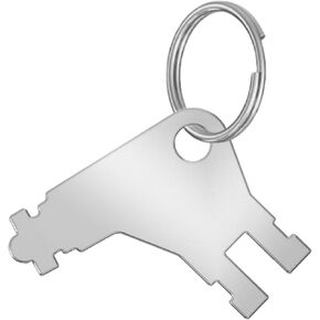 Paper Towel Dispenser Key - Universal Key fits Georgia Pacific Models - Dispenser Keys with Hole for Ring - Toilet Paper Dispenser Key Compatible with Cormatic & Enmotion (Pack of 1)