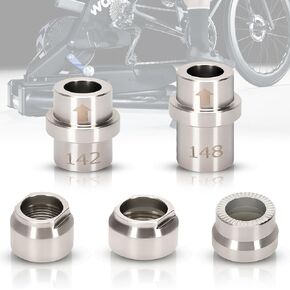 KICKR Thru Axle Adapter Kit,Compatible with Wahoo KIKCR CORE and KIKCR V4 and Newer Models, Alloy Stainless Steel is Suitable for WFKICKRTHRUAXLEKIT
