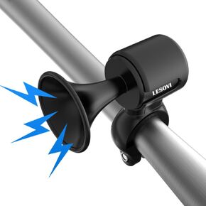 Electric Bike Horn, 120dB Electronic Bicycle Bell with 300mAh Battery Operated/IPX5 Waterproof, Loud Bike Bell for Adults/Kids