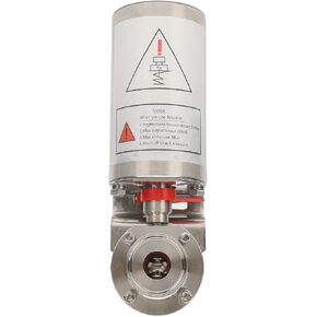 1.5" Tri Clamp Sanitary Stainless Steel Pneumatic Actuator Butterfly Valve,Single Acting SS305 Actuator Butterfly Valve air to Open for Home Brew,Brewing,food
