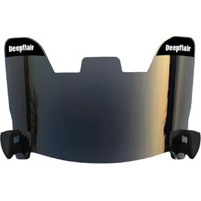 Football Visor Tinted Football Visor Clear Football Visor Eye Shield Visor with Football Visor Clips for Helmet Football Protection Gear(Black)