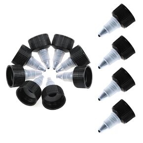 50pcs Squeeze Bottle Cap 24/410 Natural Twist Top Caps Bottle Dispensing Caps Replacement Caps Suitable for Squeeze Bottles, Replacement Caps, Cosmetic Bottles. (Transparent)