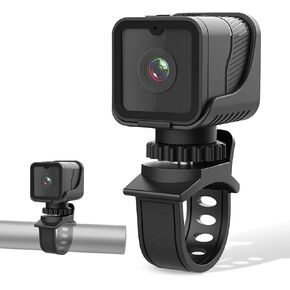 TIROL SUPPLIES Bike Camera with 170° Wide Angle, HD 1080P Mini Sport Camera, Loop & Emergency Recording, Bicycle, Outdoor Sports, USB Rechargeable & Portable Action Camera, 1.2 oz (41g)