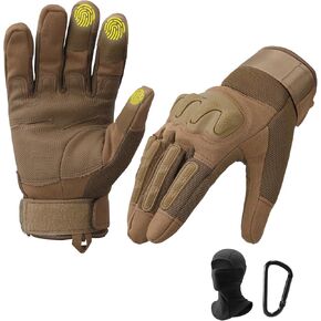 Tactical Gloves for Men & Women,Motorcycle Gloves with Touch Screen, Gloves for Motorcycle Riding, Hunting,Hiking, Climbing (Come with Balaclava Face Mask)
