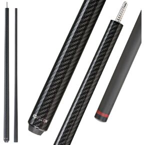 KONLLEN Break&Jump Cue Stick Carbon Fiber Technology Punch Cue Jump Cue Billiard Stick 3-Piece 12.9mm Tip (KL-HH Break Cue, Only 1/2 Split Cue)