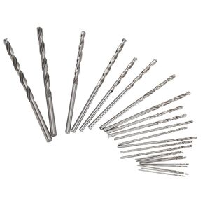 25Pcs Twist Replacement Bits Micro Drill Bits Miniature for PCB Set Spiral Hss Pack Drill Bit Sets