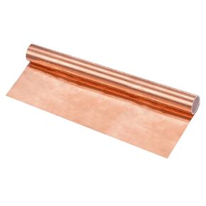 Copper Sheet Roll, 39"x 7.9"x 0.0004"(LxWxT) Copper Foil Sheet Roll, Pure Copper Strip for House Repair/DIY Projects/Electrical/Crafts/Roofing Flashing Roll