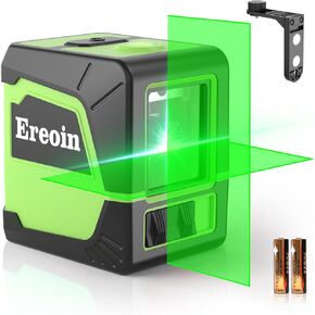 Laser Level Self-leveling Green Cross laser tool with vertical and horizontal lines,360 degree rotation self-leveling mode&IP54 waterproof for Picture Hanging Indoor & Outdoor