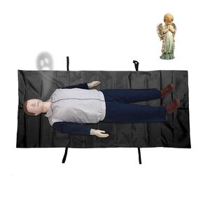 78.7" x 35.4" 210D Oxford Cloth Body Bag with 4 Handles and Center Zipper, Waterproof Bags Cadaver Disaster Pouch for Funerals, Hospitals, Transportation