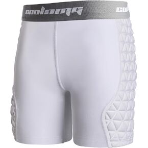 COOLOMG Girls Youth Softball Sliding Shorts Padded Compression Underwear Shorts Baseball Sliders Shorts