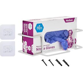 Alpine Glove Holder for Wall Mount - Latex Glove Holder Wire Glove Dispenser for Wall Disposable Glove Box & Tissue Box