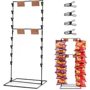 ODOXIA Chip Rack Display Stand | Candy Display for Countertop | Snack Holder for Chips and Snacks | Organize Your Space | Perfect for Stores and for Home | Snack Display Stand