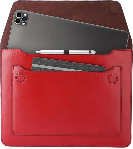 حافظة جلدية لجهاز iPad 12 Pro 3/4/5/6 Gen Remarkable 2 حافظة iPad 11 حافظة جلدية للكمبيوتر اللوحي للرجال والنساء - بني in Kuwait