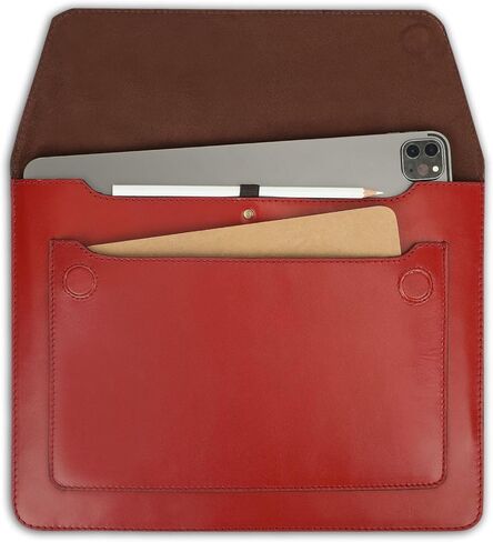 حافظة جلدية لجهاز iPad 12 Pro 3/4/5/6 Gen Remarkable 2 حافظة iPad 11 حافظة جلدية للكمبيوتر اللوحي للرجال والنساء - بني in Kuwait