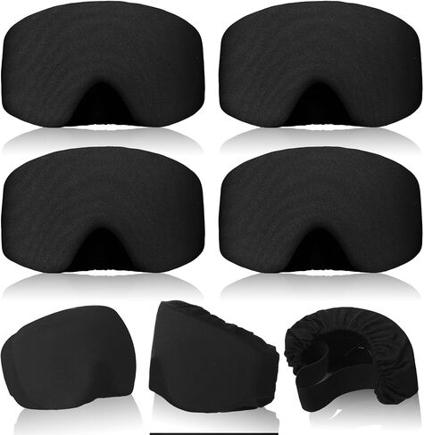 4 Pieces Ski Snowboard Goggle Cover Sleeve, Goggle Cover Microfiber Protective Lens Scratch Dust Protection for Travel Apres in Saudi Arabia