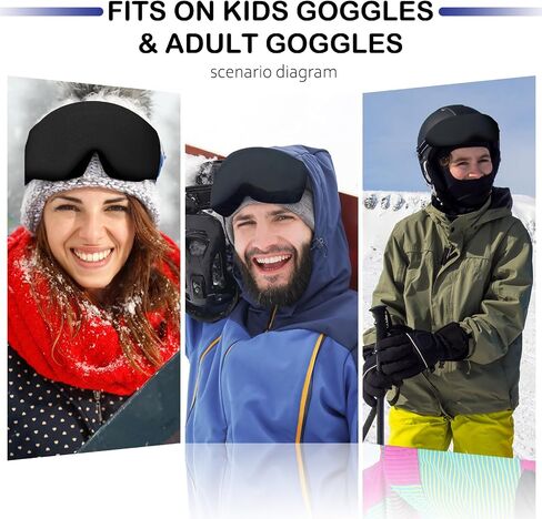 4 Pieces Ski Snowboard Goggle Cover Sleeve, Goggle Cover Microfiber Protective Lens Scratch Dust Protection for Travel Apres in Saudi Arabia