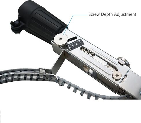 Screw Drill Chain Adapter for Power Drill Gun, Automatic Screw Spike Chain Drill Screw Chain Adapter, Automatic Chain Nail Gun Kit for Electric Drill Attachment Electric Drill Woodworking Tool in Saudi Arabia