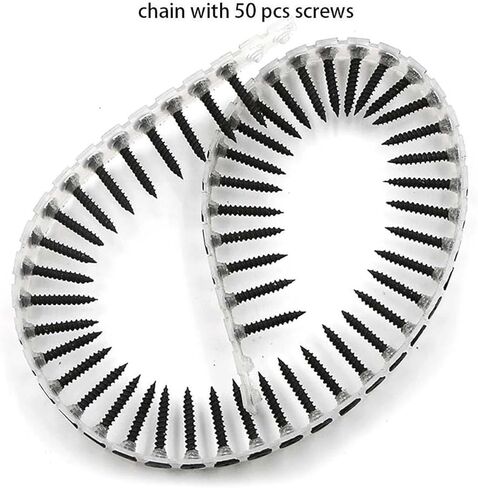 Screw Drill Chain Adapter for Power Drill Gun, Automatic Screw Spike Chain Drill Screw Chain Adapter, Automatic Chain Nail Gun Kit for Electric Drill Attachment Electric Drill Woodworking Tool in Saudi Arabia