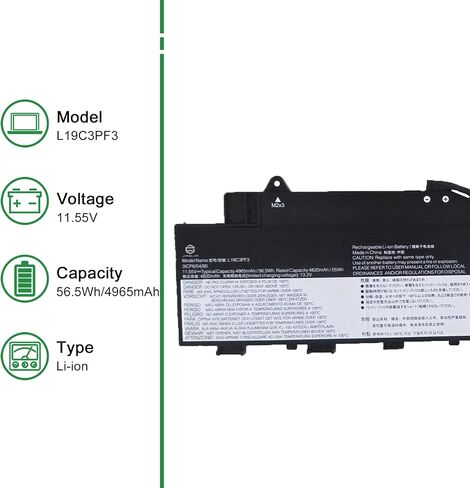 استبدال بطارية الكمبيوتر المحمول L21M4PE3 SB11F38368 5B11F38367 لجهاز Lenovo IdeaPad Yoga 7 16IAP7 14IAL7 14ARB7 Series L21L4PE0 SB11F38382 L21B4PE2 15.36V 71Wh in Saudi Arabia