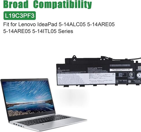استبدال بطارية الكمبيوتر المحمول L21M4PE3 SB11F38368 5B11F38367 لجهاز Lenovo IdeaPad Yoga 7 16IAP7 14IAL7 14ARB7 Series L21L4PE0 SB11F38382 L21B4PE2 15.36V 71Wh in Saudi Arabia