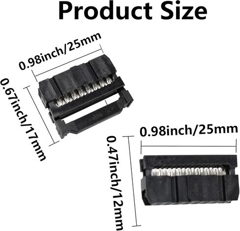 50 قطعة FC-16P 2.54 مللي متر IDC كابل موصل سالب ، صفوف مزدوجة IDC مآخذ لكابل الشريط المسطح in Kuwait