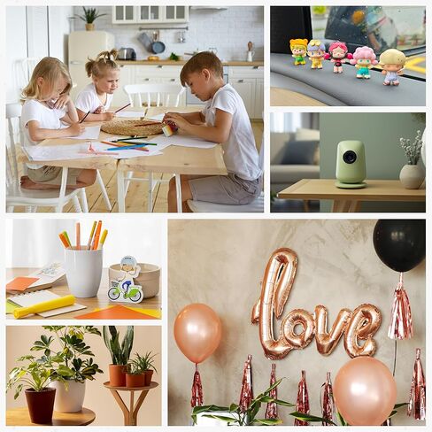 200 قطعة من النقاط اللاصقة مزدوجة الجوانب، نقاط أكريليك شفافة مقاس 0.4 بوصة مع غراء قوي. قابلة للإزالة ولا تترك أثرًا ومقاومة للماء. مناسبة للفصول الدراسية والمكتب والحرف اليدوية in Kuwait