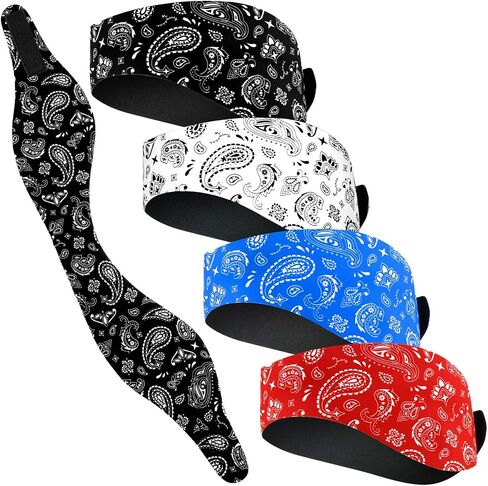 4 Pieces Swimming Headband Swimming Ear Band Adjustable Swim Headband Keeping Water Out Ear Protection Headband for Kids Adults Surfing Bathing Kayaking (Delicate Style) in Saudi Arabia