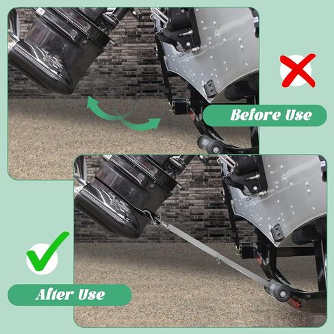 حافظات رافدة AHIER لدعم المحرك الخارجي، حفظ رافدة القارب قابل للتعديل - رأس مركب عالي التحمل لحمل المحرك والأسطوانة وحوامل المقطورة (فضي) in Kuwait