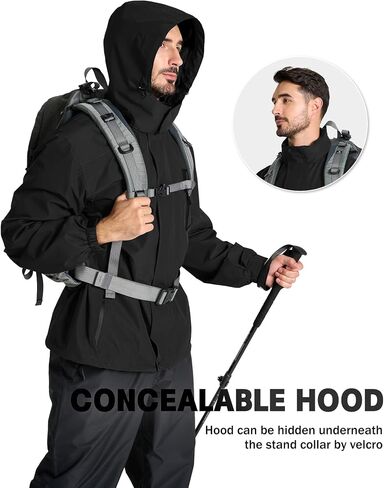 SWISSWELL Mens Rain Jackets Waterproof with Hood Lightweight Windbreaker Jackets Rain Coat for Golf Fishing Running Cycling in Saudi Arabia