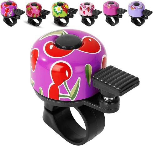 Kid Bike Bell - Bicycle Bell for Kids Boys Girls Adults | 120db Classic Mini Loud Bike Ring - Cool Bike Bell Design with Crisp Clear Sound for MTB,BMX,City Bike,Scooter -Kid Bike Accessories in Saudi Arabia