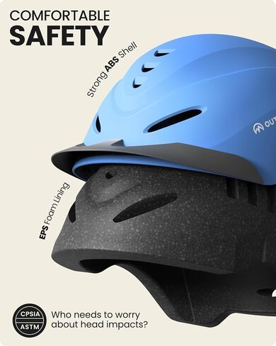 OutdoorMaster Equestrian Helmet, Horse Riding Helmet with Sun Visor and Excellent Ventilation, Adjustable Safe Helmet for Men, Women & Youth in Saudi Arabia