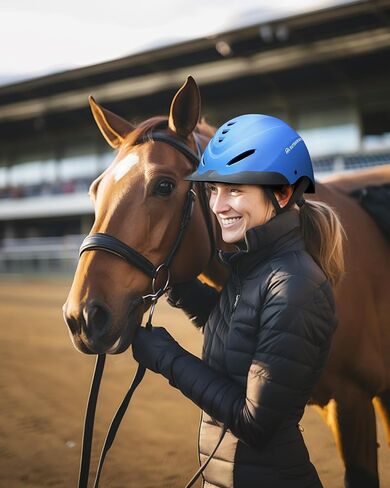 OutdoorMaster Equestrian Helmet, Horse Riding Helmet with Sun Visor and Excellent Ventilation, Adjustable Safe Helmet for Men, Women & Youth in Saudi Arabia