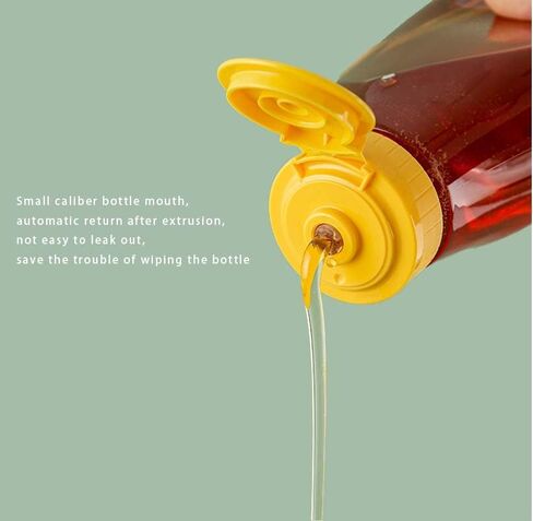 2 Pack Plastic Honey Bottles with Funnel, 180ml Squeeze Honey Jars Leakproof Honey Dispenser No Drip with Flip Lid Condiment Container for Ketchup Mustard Dressing Sauce Syrup Oil Epoxy, BPA Free in Kuwait