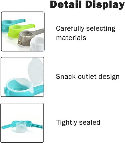 4 قطع مشبك حقيبة مع فوهة صب، مشابك حقيبة لتخزين الطعام، مشابك صنبور الحقيبة، مشبك حقيبة الغلق والصب، مشابك إغلاق غطاء بلاستيكي قابلة لإعادة الاستخدام للوجبات الخفيفة السائلة in Kuwait