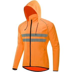 WOSAWE Packable Cycling Jacket Hooded Running Coat Lightweight Biking Windbreaker in Kuwait