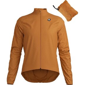 Men's Cycling Jacket Windbreaker Lightweight Packable Breathable Cycling Bike Jacket with Reflective Strips Hiking