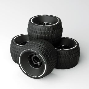 ANTWHEEL All-Terrain Longboard Wheels 100mm Electric Skateboard Wheels 78A high Rebound Urethane Wheels