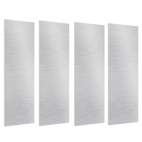4Pcs 12 x 2 x 0.24(1/4) Inch Square Aluminum Flat Bar, 6061 Aluminum Bars Aluminum Flat Plate, 300 x 50 x 6 mm Square Aluminum Bar, T6511 Solid New Mill Stock