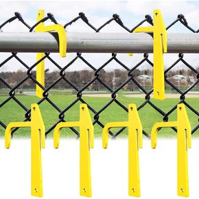6 Pcs Chain Link Fence Banana Clip, Metal Fence Fabric Stretcher, Top Rail Fabric Stretching and Tensioning Tool for Wire Mesh, Hardware Fence Fabric Stretcher (6 PCS)