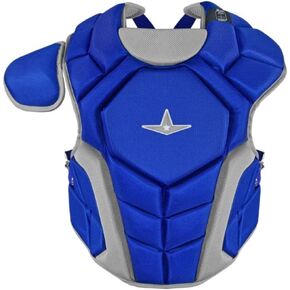 All-Star Top Star Series Baseball Chest Protector Ages 9-12 - High-Impact Foam Padding, Adjustable Fit, Breathable Design for Advanced Protection and Comfort