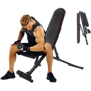 Weight Bench, Adjustable Multi-Purpose Workout Bench 800LBS Load Capacity Full Body Workout Bench Press for Home, Gym, Dumbbell Exercise