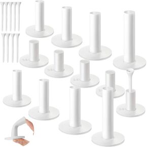 Sosation 23 Pieces Rubber Golf Tees Set Golf Rubber Tees Holders for Driving Range Mats Value Tee Holder for Golf Hitting Mats and Indoor Outdoor Training Mixed Size 1.5 2.3 2.7 3.1 3.5 Inch