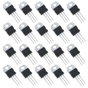 20PCS TIP122 Darlington NPN Transistor 5A 100V 3 Pins Transistor for General Purpose Amplifiers and Low Speed Switching Application