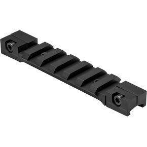 Nc Star MAD3/8PS Dovetail to Picatinny Rail Adapter/Short, 3/8", Black