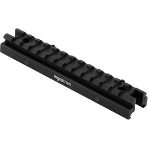 Monstrum Low Profile Picatinny Riser Mount (0.5" H x 5.7" L), for Scopes and Optics