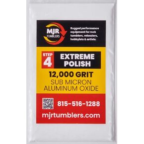 1 Pound of MJR Tumblers Premium Quality Extreme Polish 12,000 Grit Sub Micron Aluminum Oxide Rock Polishing Powder. for Unparalleled Quality and Performance. A Disabled and Veteran Owned Company!