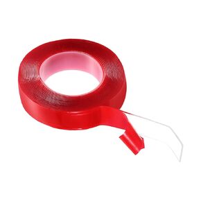 HARFINGTON Double Sided Nano Tape 16.4FT x 1.2" x 0.04" Multipurpose Removable Clear Mounting Tape Washable Waterproof Picture Hanging Adhesive Strips with Red Liner for Carpets Posters