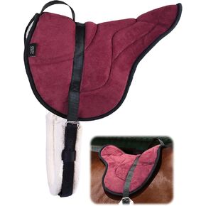 Tackmore Bareback Pad with Adjustable Girth Shock-Absorbing Riding Pad for Horse Riders