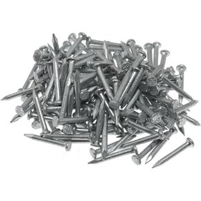 Maxmoral 200PCS Steel Roofing Felt Nails 0.59 inch Cement Steel Nails Concrete Nails Renovation Hooks For Shed Roofing Felt Slate Fixing Felt Repairing Installing Sheds Pavilions Huts